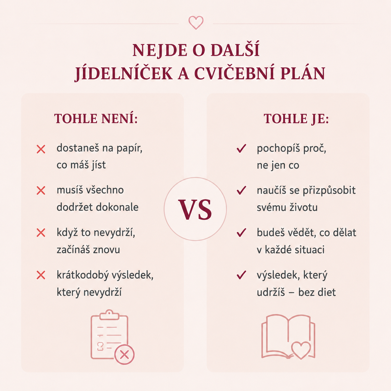 Nejde o další jídelníček a cvičební plán